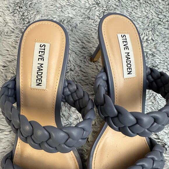 Steve Madden Kenley Braided Heels Purple Size 7 Formal Going Out Party - Picture 3 of 7